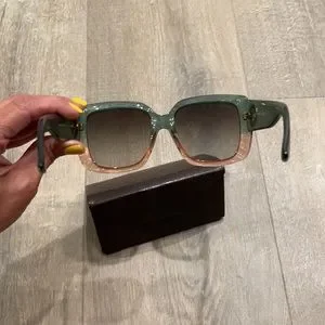 Gucci glitter sunglasses gg 3837/f/s GUCCI | GG0897S 001 | HEART SUNGLASSES | HOLLYWOOD FOREVER  main image 3